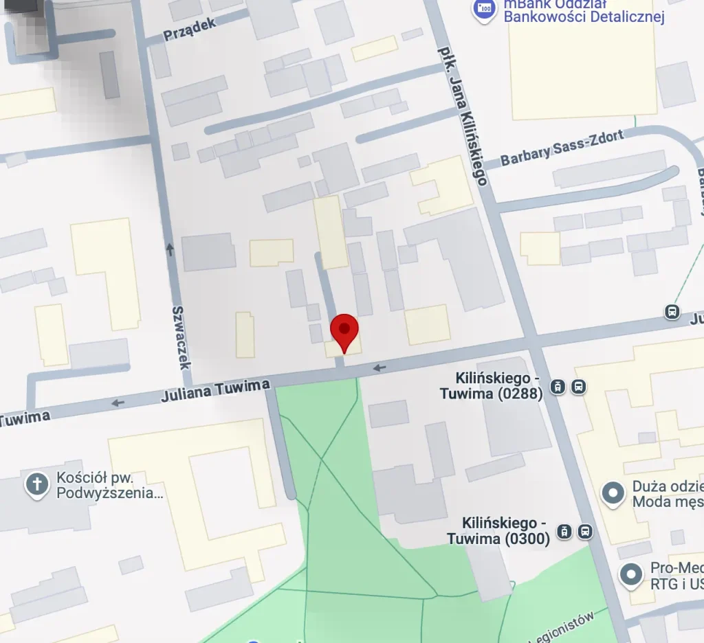 mapa lokalizacji biura detektywistycznego INTER SECURUS