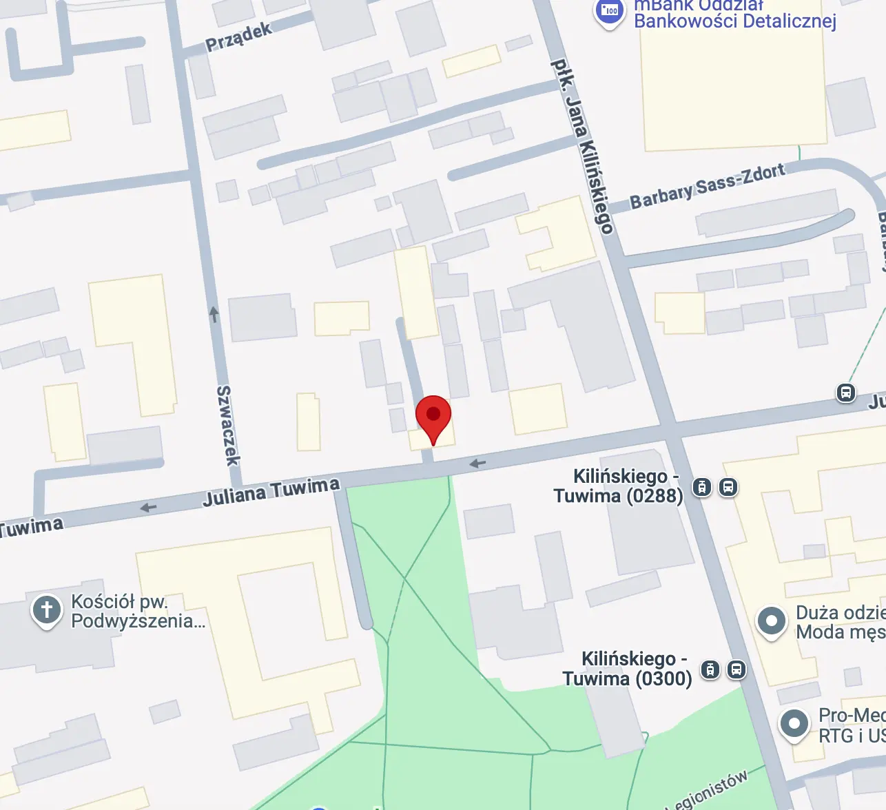 mapa lokalizacji biura detektywistycznego INTER SECURUS